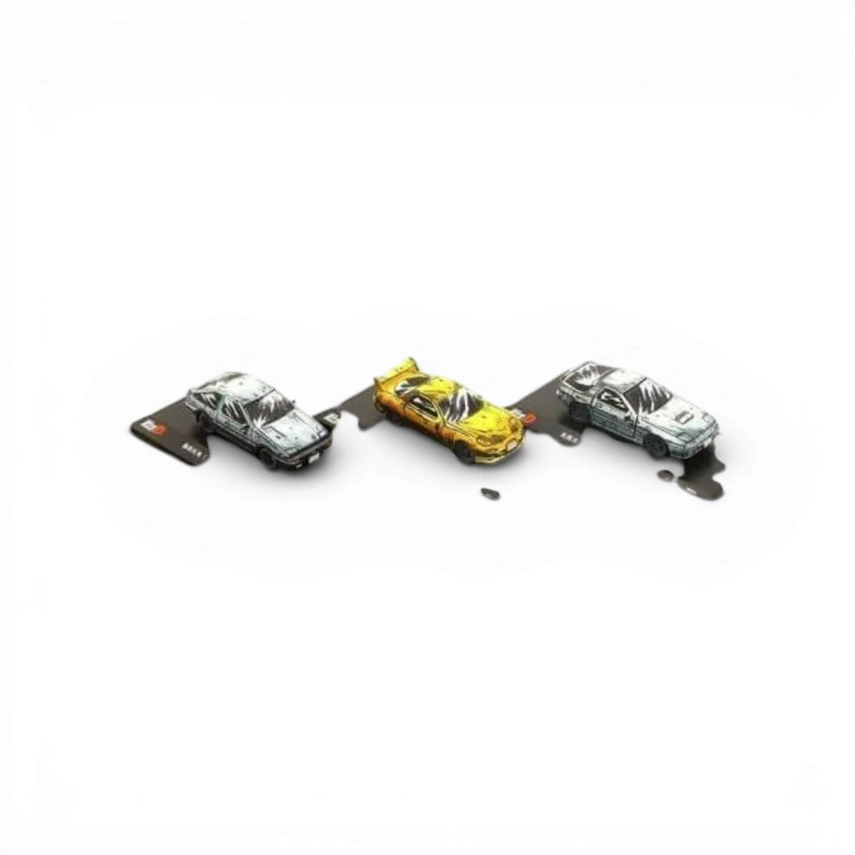 1:64 Initial-D Comic Edition 3 Cars Set + KS07117Y Free - KYOSHO - DriftParadiZ