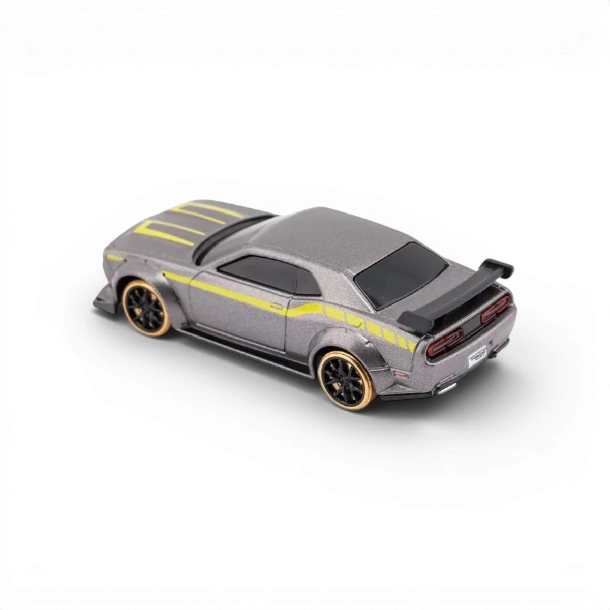 Voiture miniature muscle car Funtek 1/76e micro drift CT04, modèle réduit avec détails précis et design sportif.