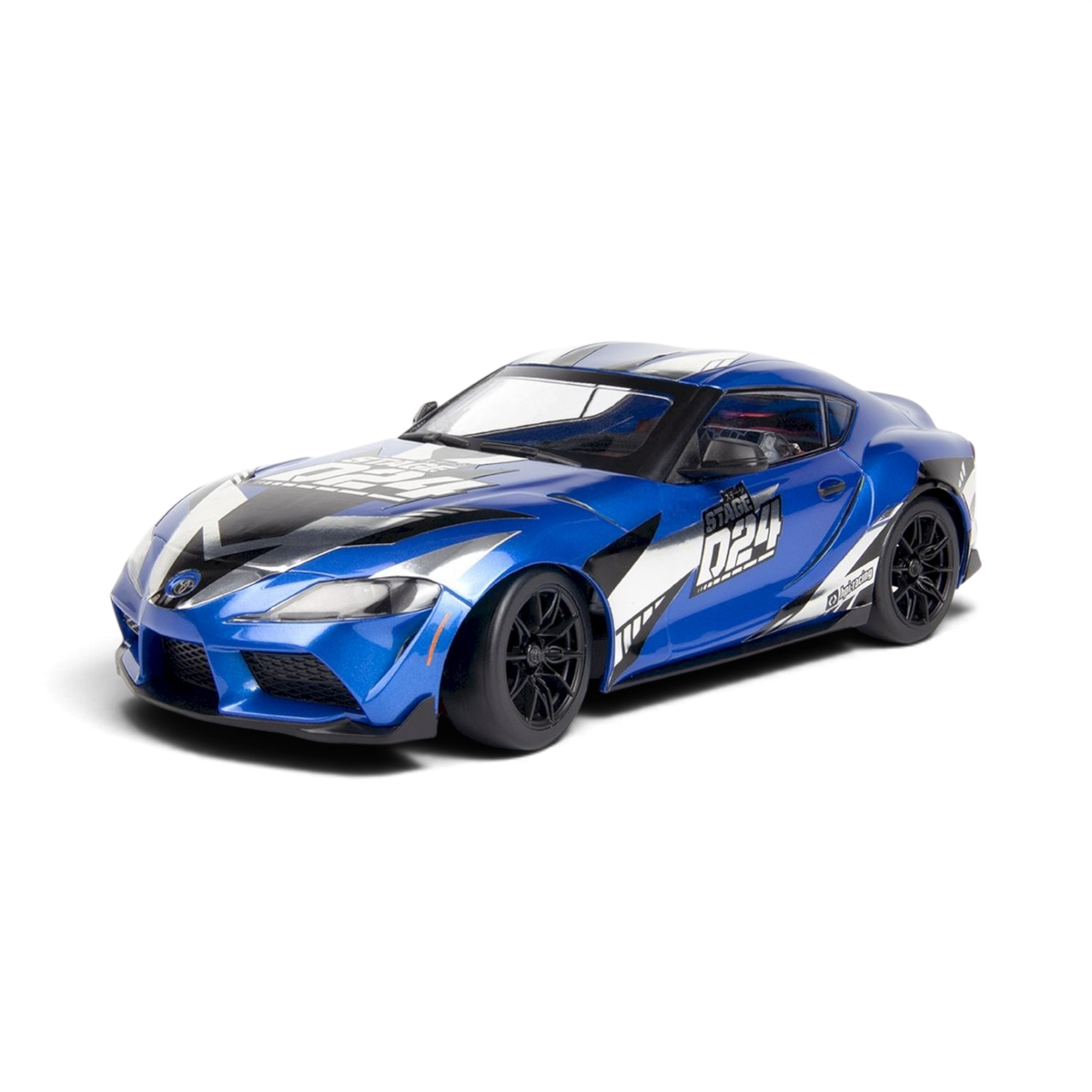 RC drift-auto DriftParadiZ HPI Racing Stage-D24 Toyota GR Supra 2024 Metallic Dawn Blue op schaal 1/24