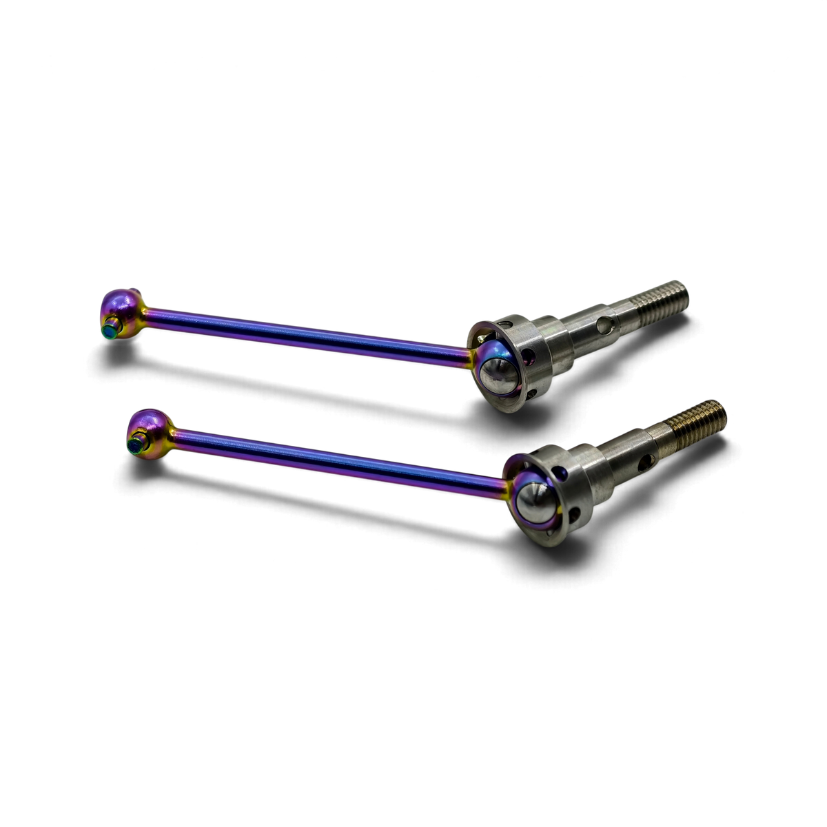 Paire de cardans CVD DriftParadiZ en titane anodisé multicolore de 46 mm pour châssis RC Drift