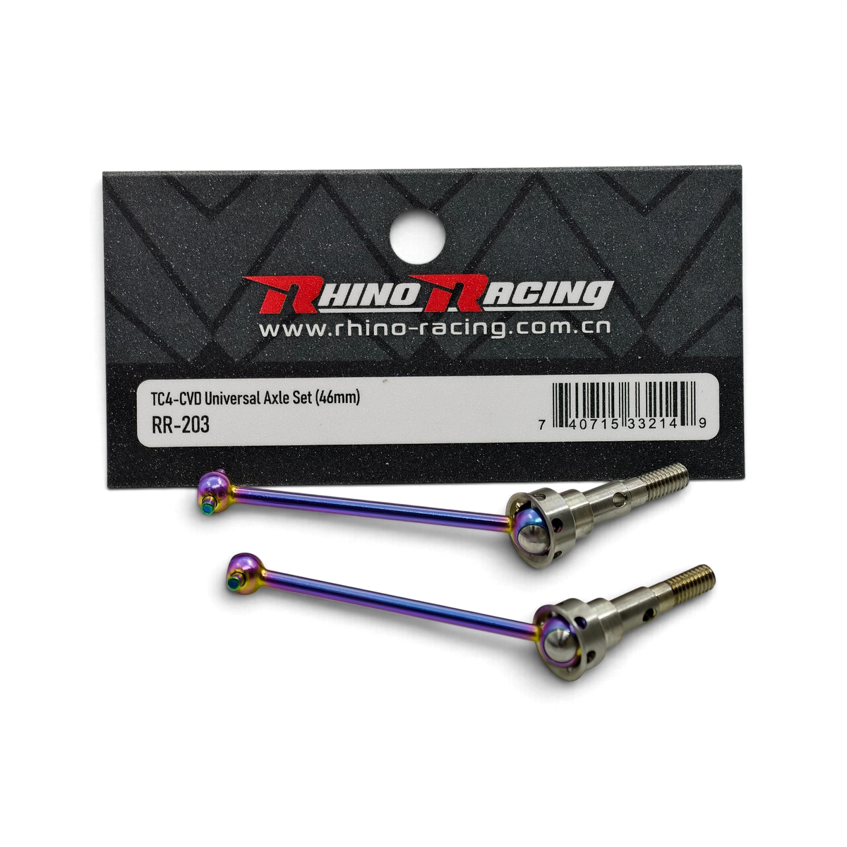 Paire de cardans CVD DriftParadiZ Rhino Racing en titane 46 mm pour châssis RC Drift Yokomo et Rêve D