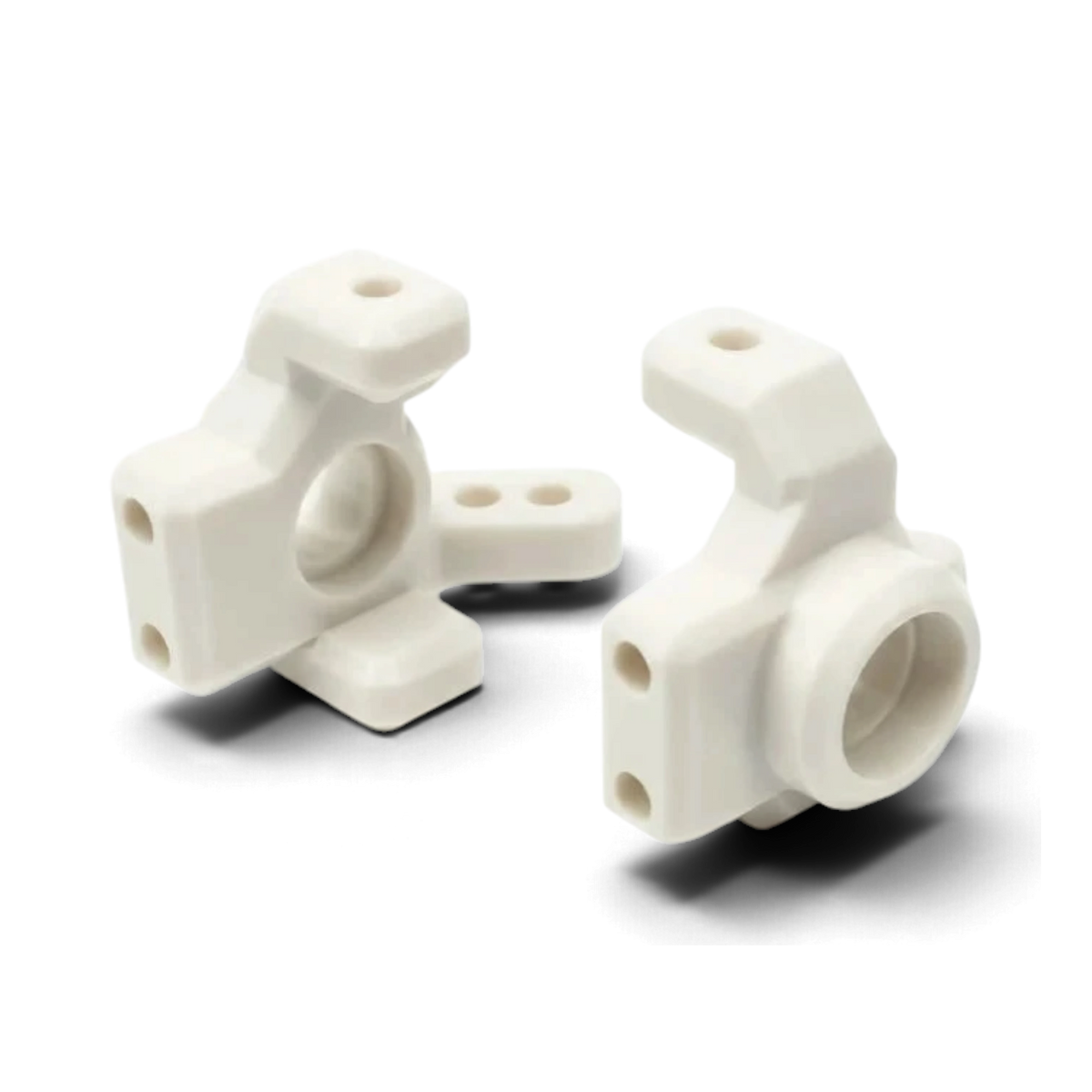 Fusées avant Topline M-SPEC ZERO pour RC Drift, en derlin blanc avec roulements entièrement céramique