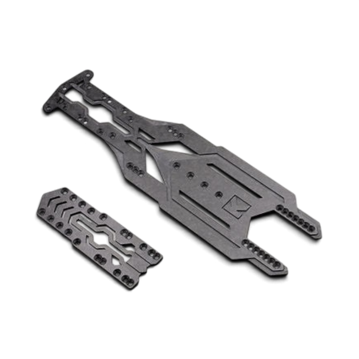 Plateaux châssis en carbone Kaizen Conversion pour modèle Overdose GALM, pièces détachées RC, fabrication légère et durable.
