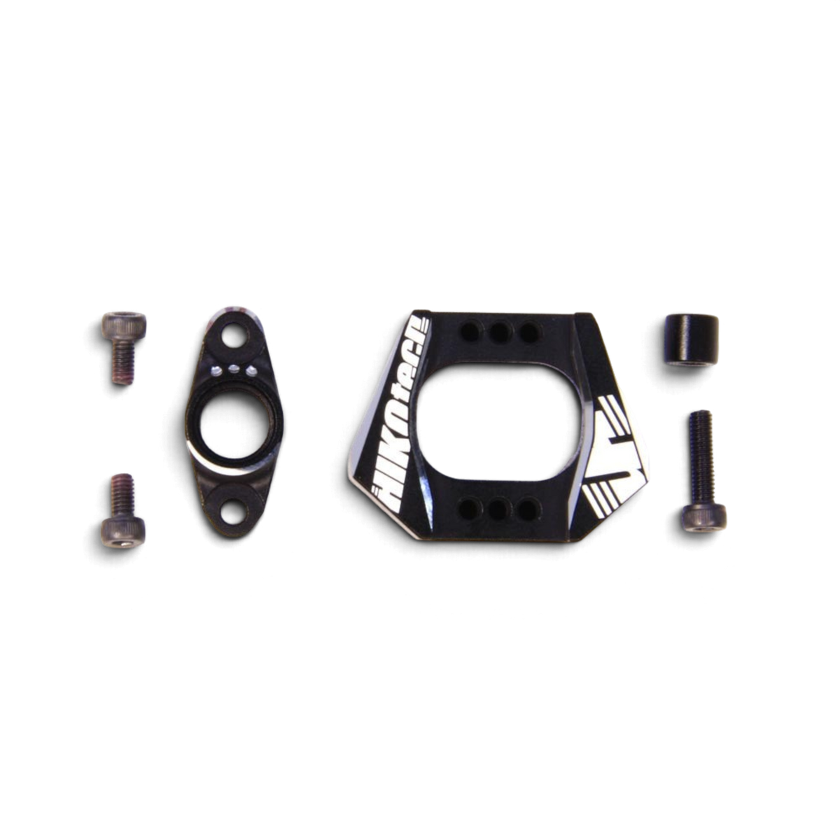 Pièces détachées HIKOtech Fusées V.I.A I.A. ±1° / Trail 0, ±3 mm pour fixation de ski, montrant les fusées avec caractéristiques.