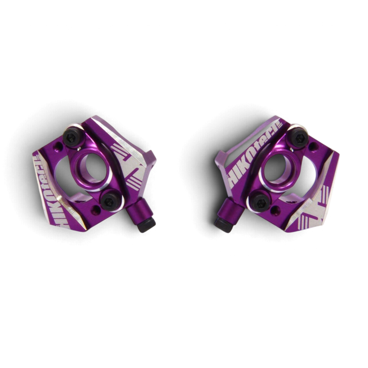 Fuselli V.I.A DriftParadiZ in alluminio viola per auto RC con regolazioni di angolo e trail