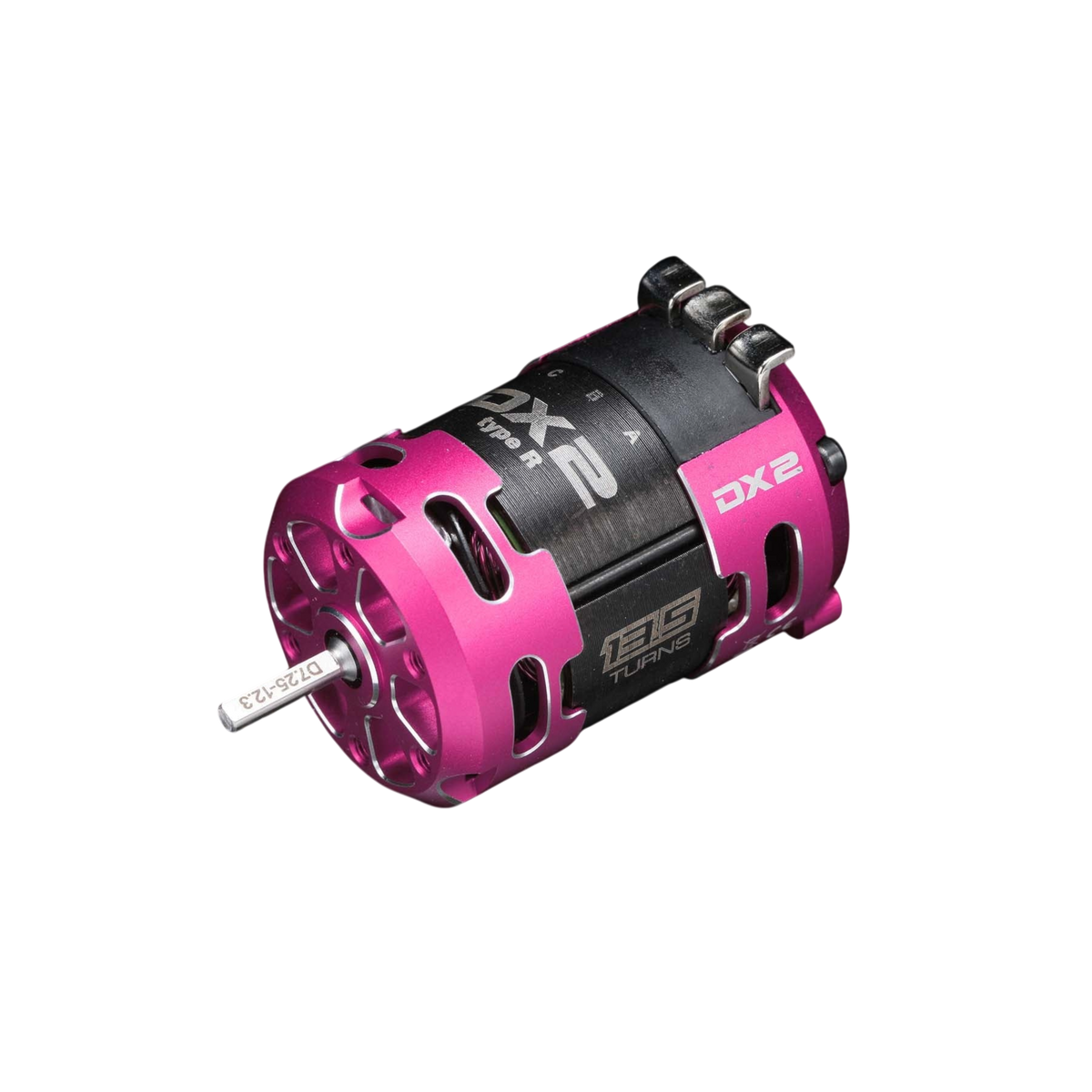 Moteur brushless 13.5T Racing Performer DX2 Type-R de Team Yokomo, électronique pour voitures RC, vue de face.
