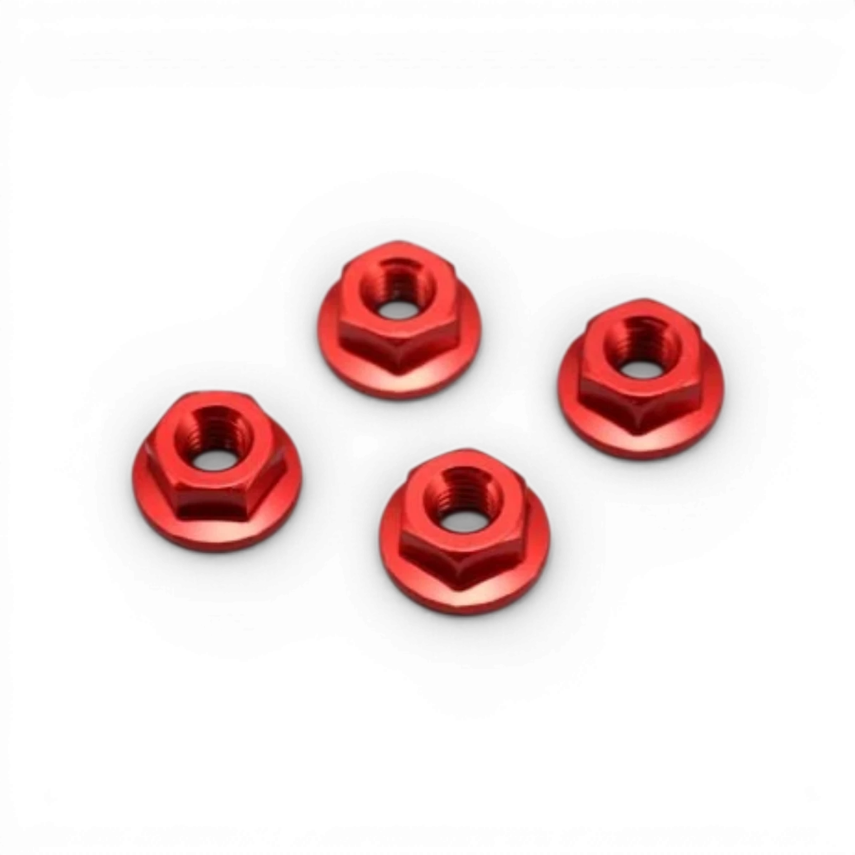 Porcas de roda "flange" Vermelho
