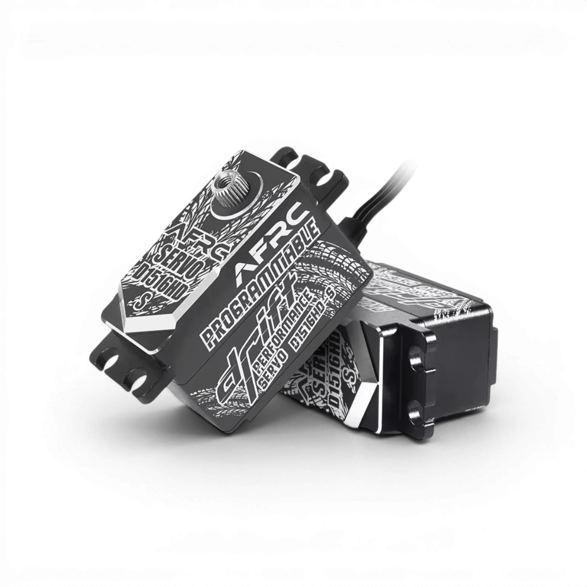 Servo de drift professionnel AFRC D1516HD-S pour voitures radiocommandées, profil bas, électronique de haute performance.