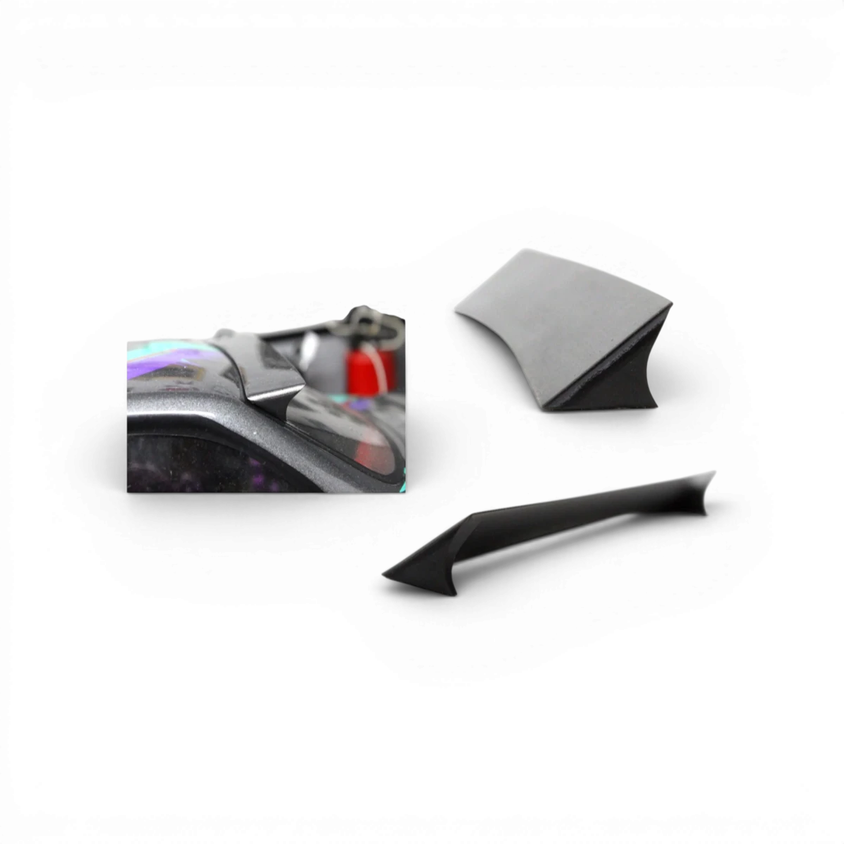 Aileron de toit arrière pour BMW M3 E36, personnalisé, marque Src Sideways RC, montage sur voiture de drift ou course.