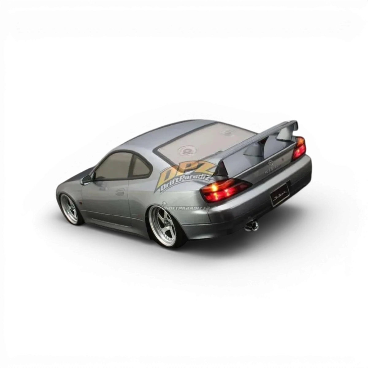 Aileron personnalisé pour Nissan S15 de la marque ABC Hobby, fixé sur la carrosserie pour une modification de style.