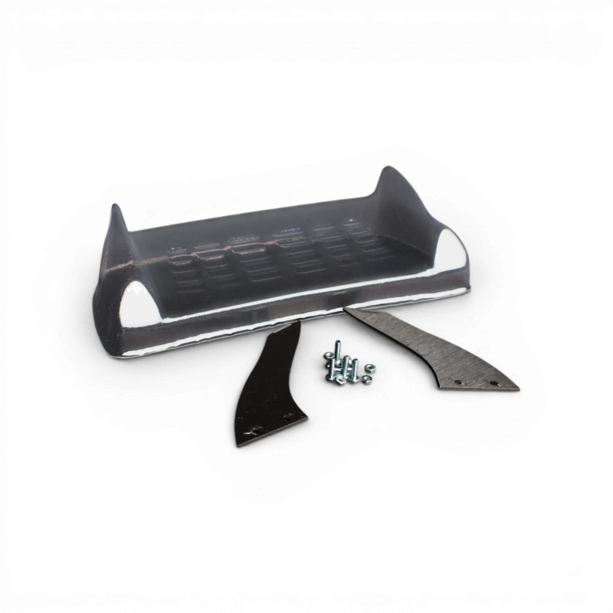 Aileron RWB pour carrosserie RC Aplastics, design driftparadiz, en plastique noir avec détails rouges et blancs.