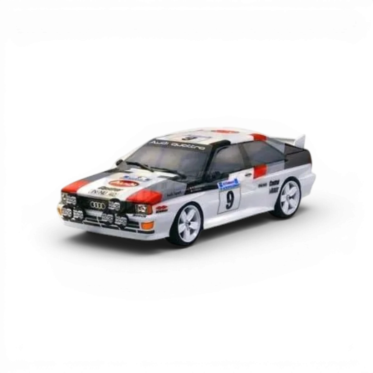 Carrosserie Audi Quattro GR4 190mm de Carson, détail de la voiture miniature pour modèles RC.