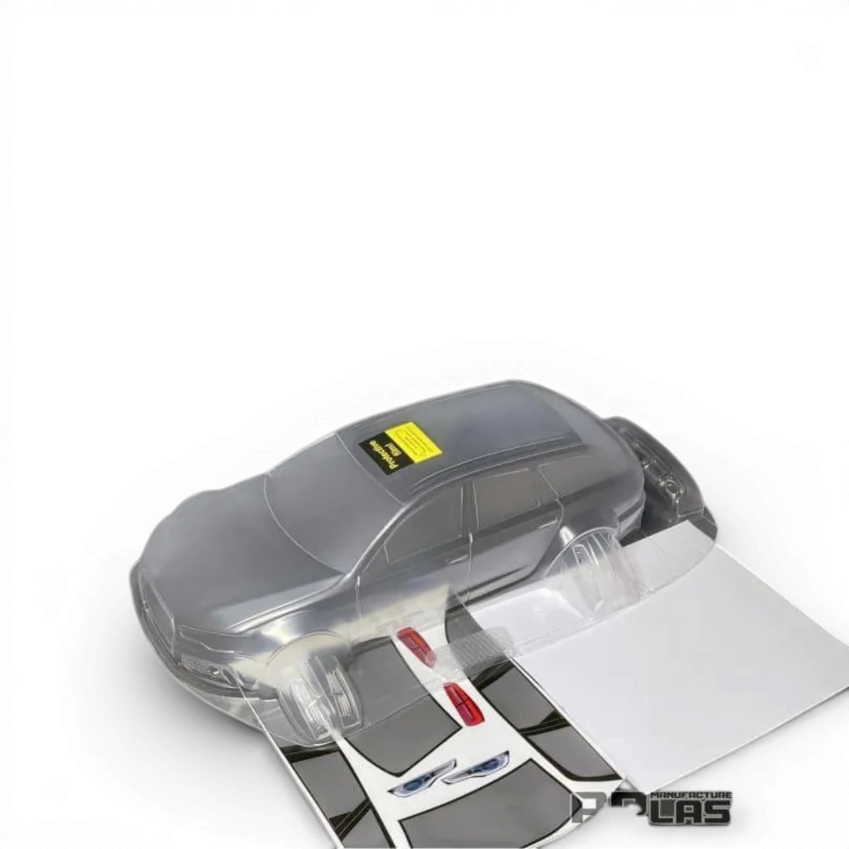 Carrosserie Audi RS6 Aplastics RC, détail de la carrosserie de voiture radiocommandée Audi RS6, finition précise et design réaliste