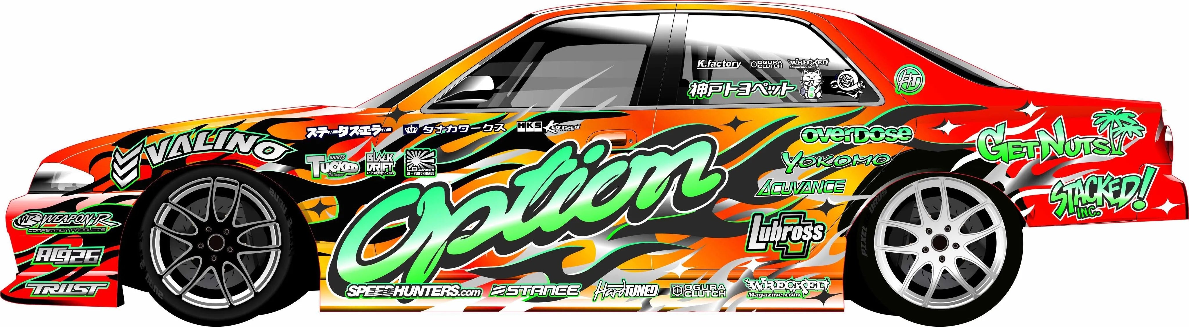 Autocollant - décoration complète - Option V2 - BlackDrift - DriftParadiZ
