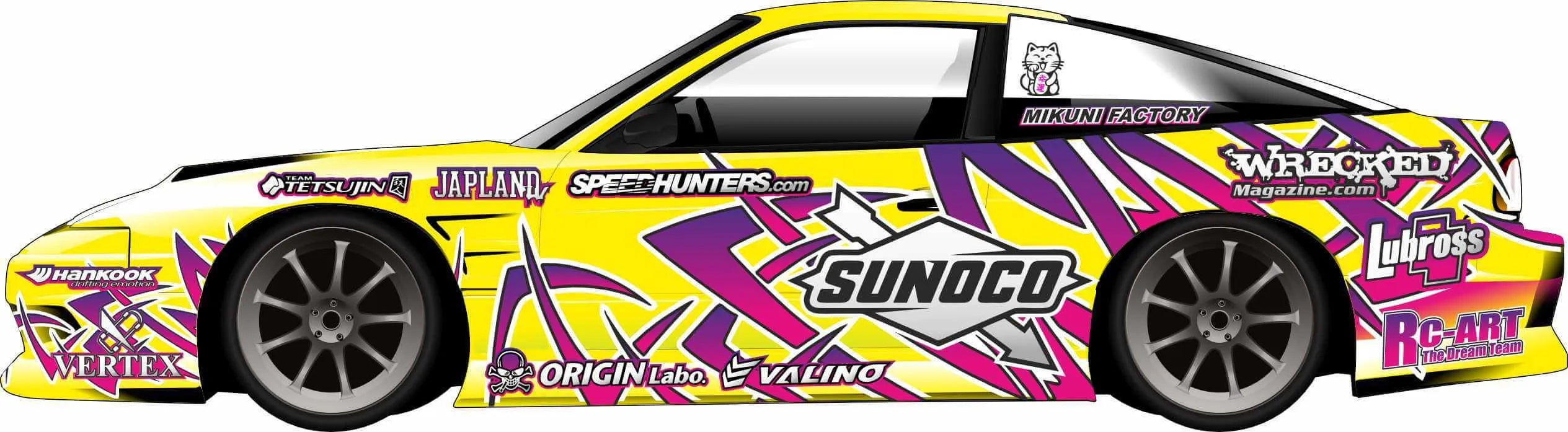 Autocollant - décoration complète - Sunoco bumer - BlackDrift - DriftParadiZ