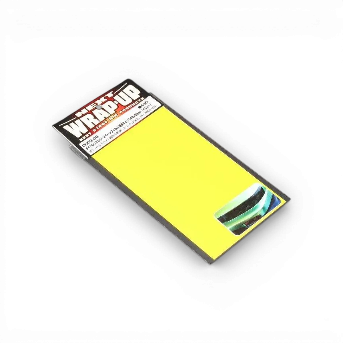 Autocollant pour phares ou feux jaunes Wrap-UP Next, 140x80mm, adhésif pour voiture, visibilité améliorée.