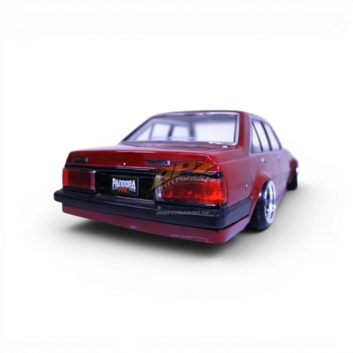 Autocollants 3D feux et clignotants pour customisation de voiture, marque Pandora RC, design détaillé et vibrant.