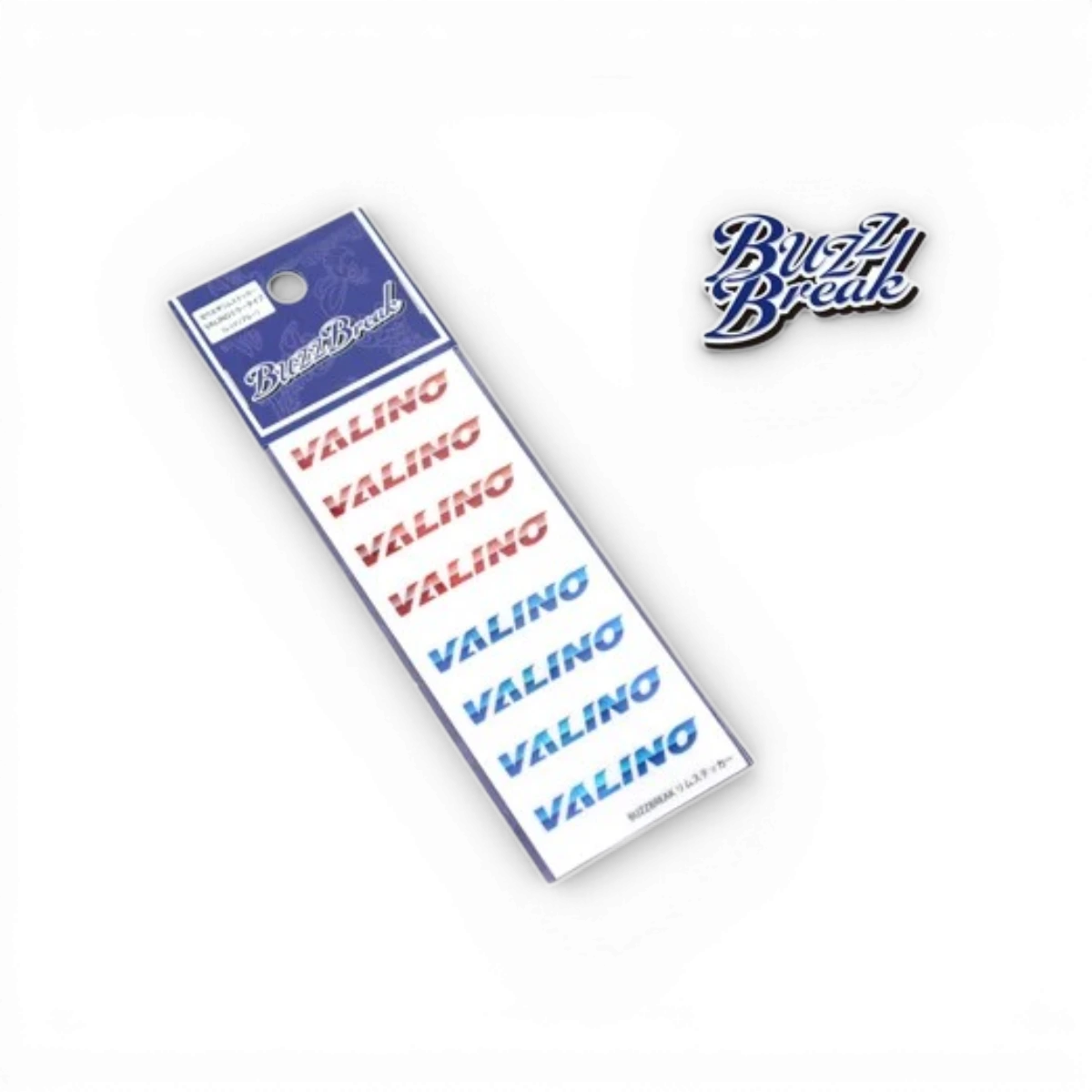 Autocollants de jante découpés Valino holographiques rouge et bleu, accessoires pour voitures, marque Overdose.
