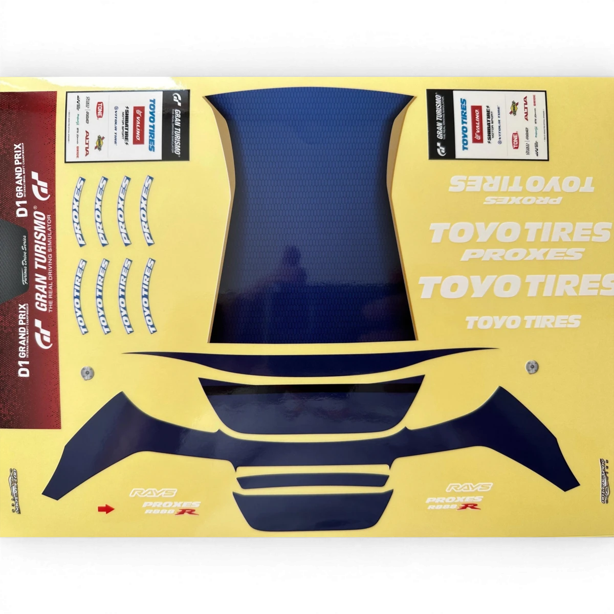 Autocollants décoration complète KAWABATA D1GP 2022 pour carrosserie de voiture, par Addiction RC Design, design coloré et dynamique