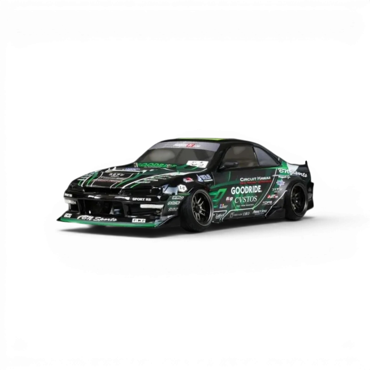 Ensemble d'autocollants Jin Horino SPEC pour customisation de voiture radio commandée Pandora RC, motif coloré et dynamique.