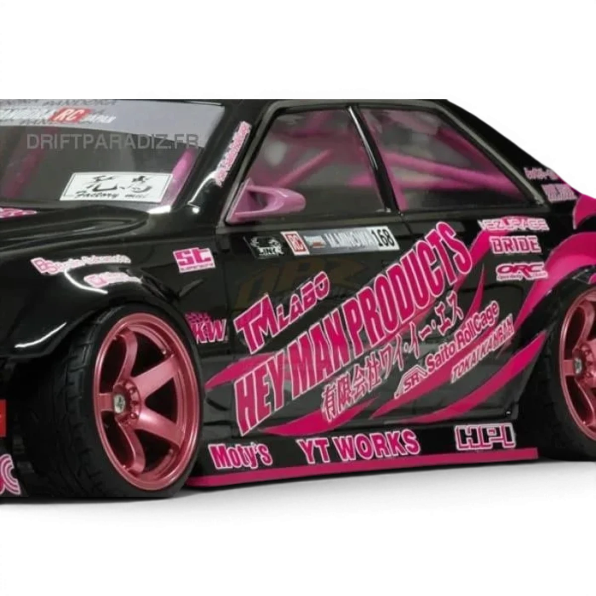 Ensemble d'autocollants Pandora RC Masayo Minowa SPEC pour personnalisation de voiture RC, avec motifs colorés et détails précis.