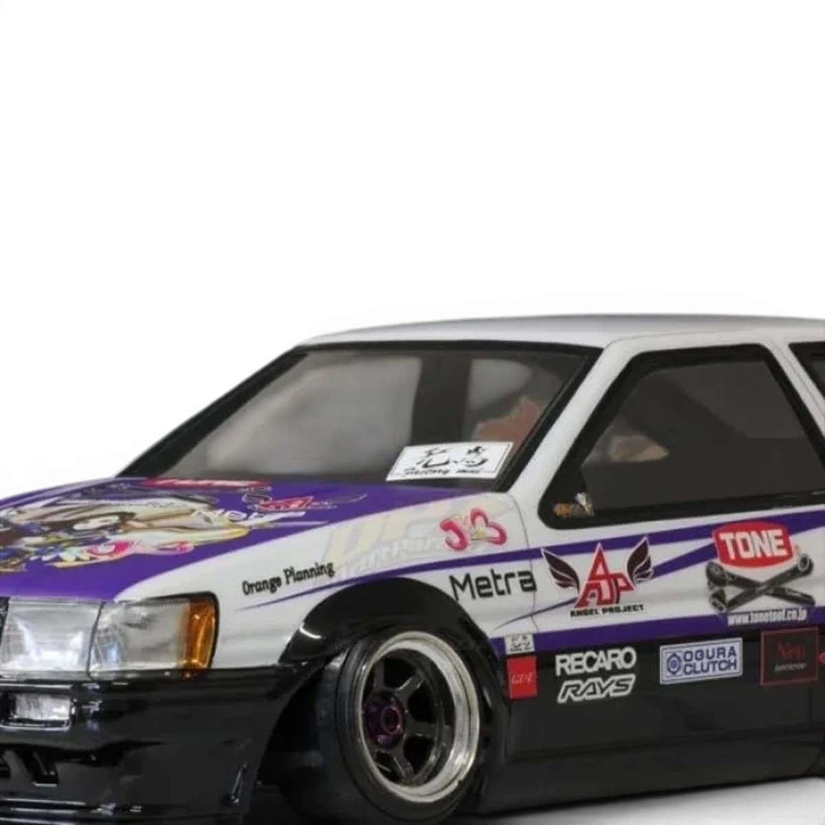 Ensemble d'autocollants Nanami Tsukamoto SPEC pour personnalisation de voiture RC Pandora RC, design coloré et détaillé.