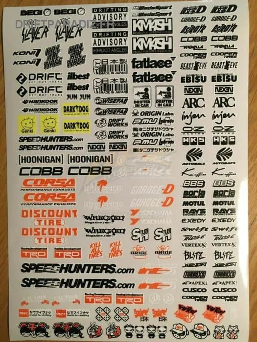 Autocollants - Sponsors - 21 - BlackDrift - DriftParadiZ