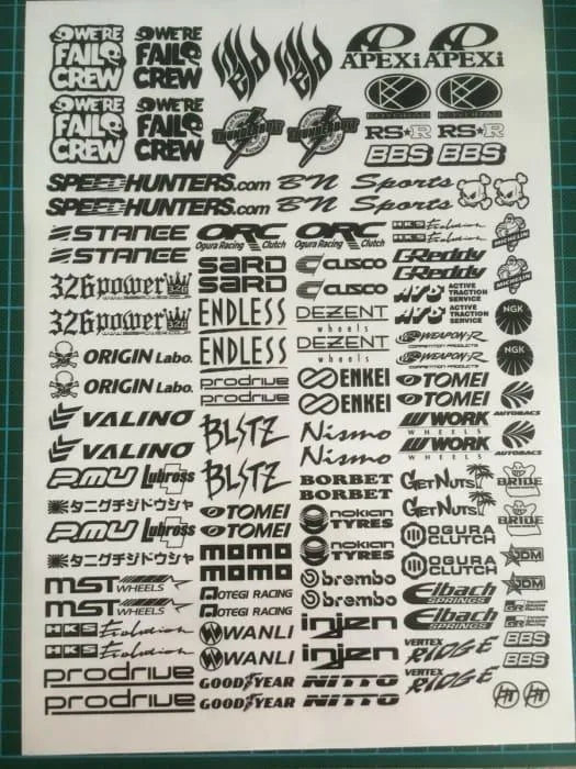 Autocollants - Sponsors - 29 - BlackDrift - DriftParadiZ