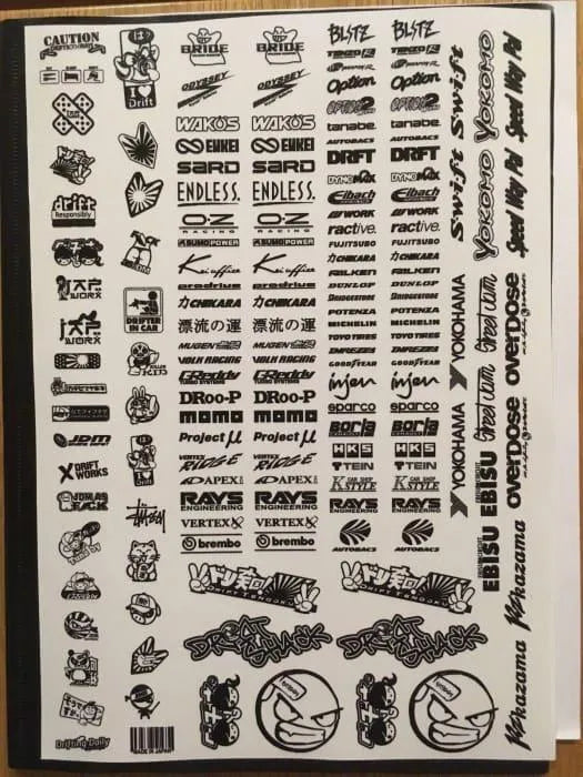 Autocollants - Sponsors - 33 - BlackDrift - DriftParadiZ