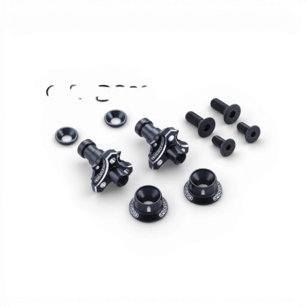 Axe de roue monobloc en aluminium Type-2 pour OD RWD Avant, 5 mm, pièce détachée de haute qualité.