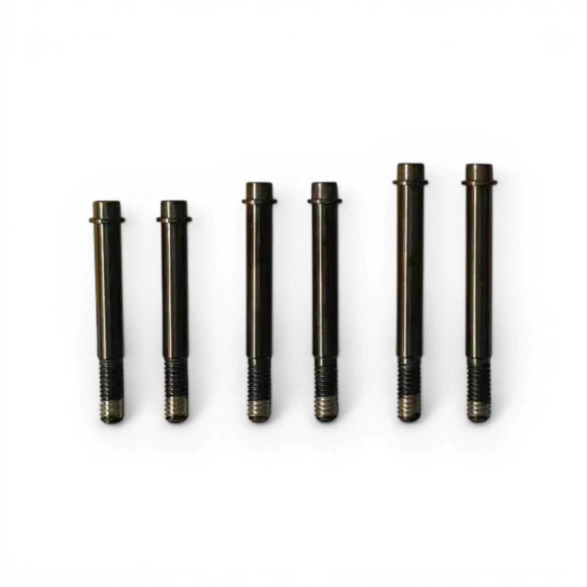 Axes amortisseurs Topline de 28mm DLC, visibles avec finition noire et design robuste pour vélo.