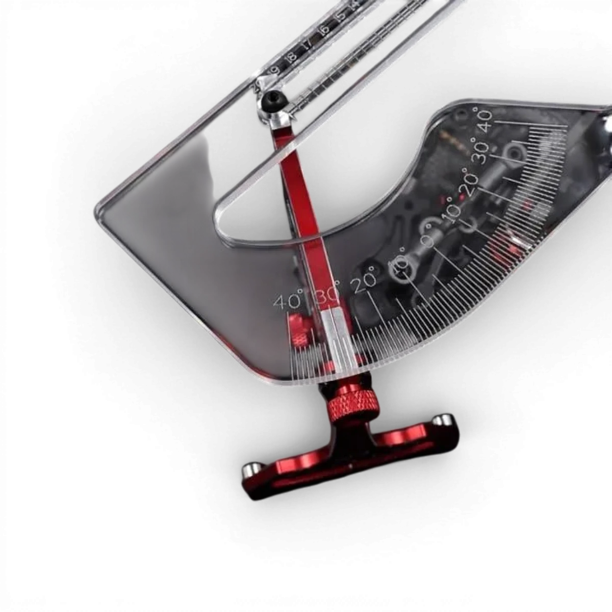 Banc de réglage bleu Yeah Racing 1/10 pour voitures RC, support robuste pour ajustements précis et stabilité lors des réglages.