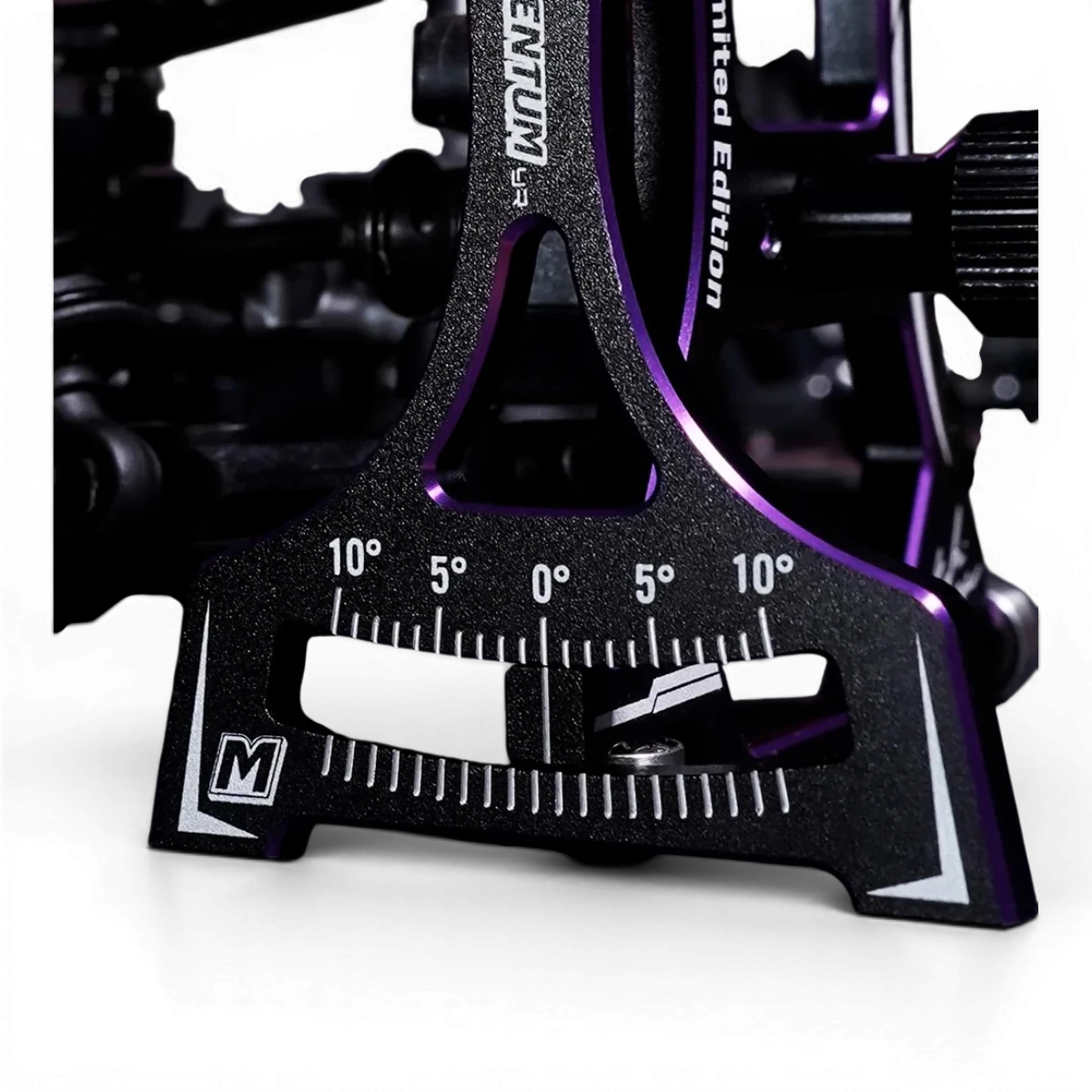 Banc de réglage MOMENTUM en aluminium 7075 CNC de Yeah Racing, avec finition précise et design robuste, pour voitures RC.