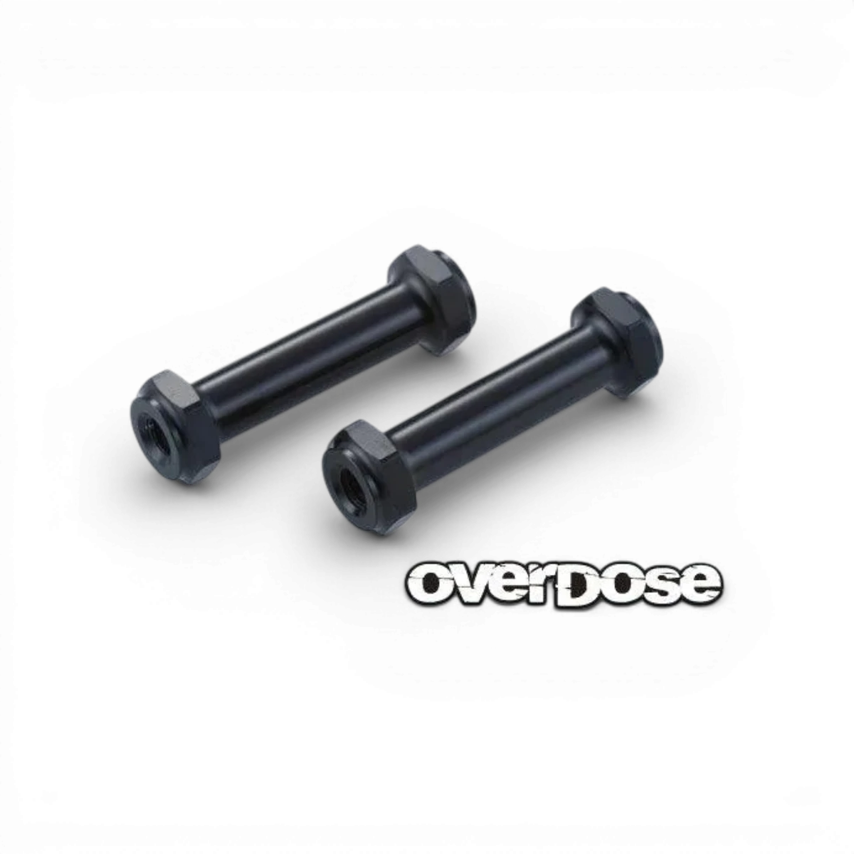 Barre de renfort central en aluminium pour pièces détachées Overdose, robuste et légère, visible en détail sur cette image.