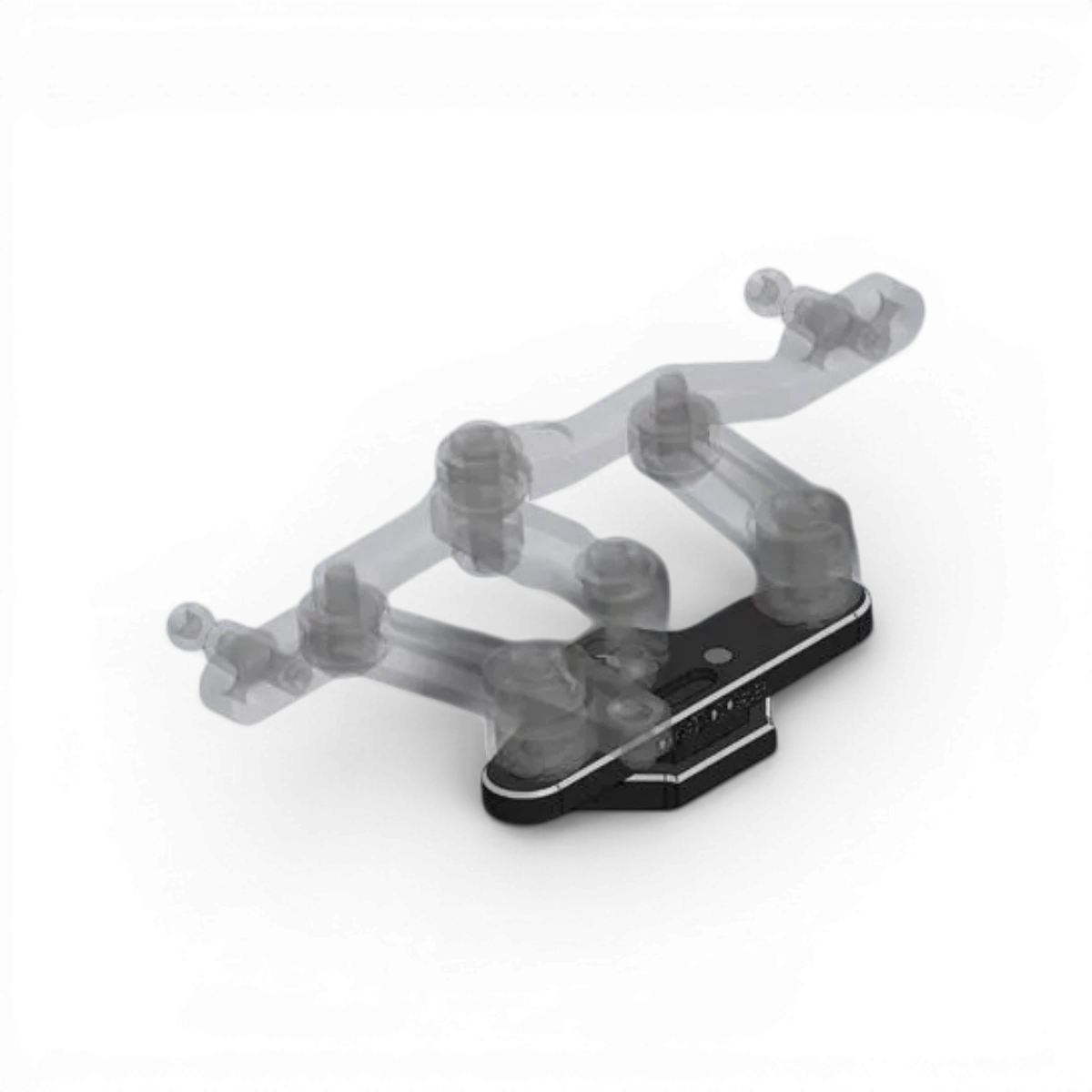 Base de direction ajustable pour OD3546-48, pièce détachée Overdose, avec mécanisme de réglage pour vélo ou moto.