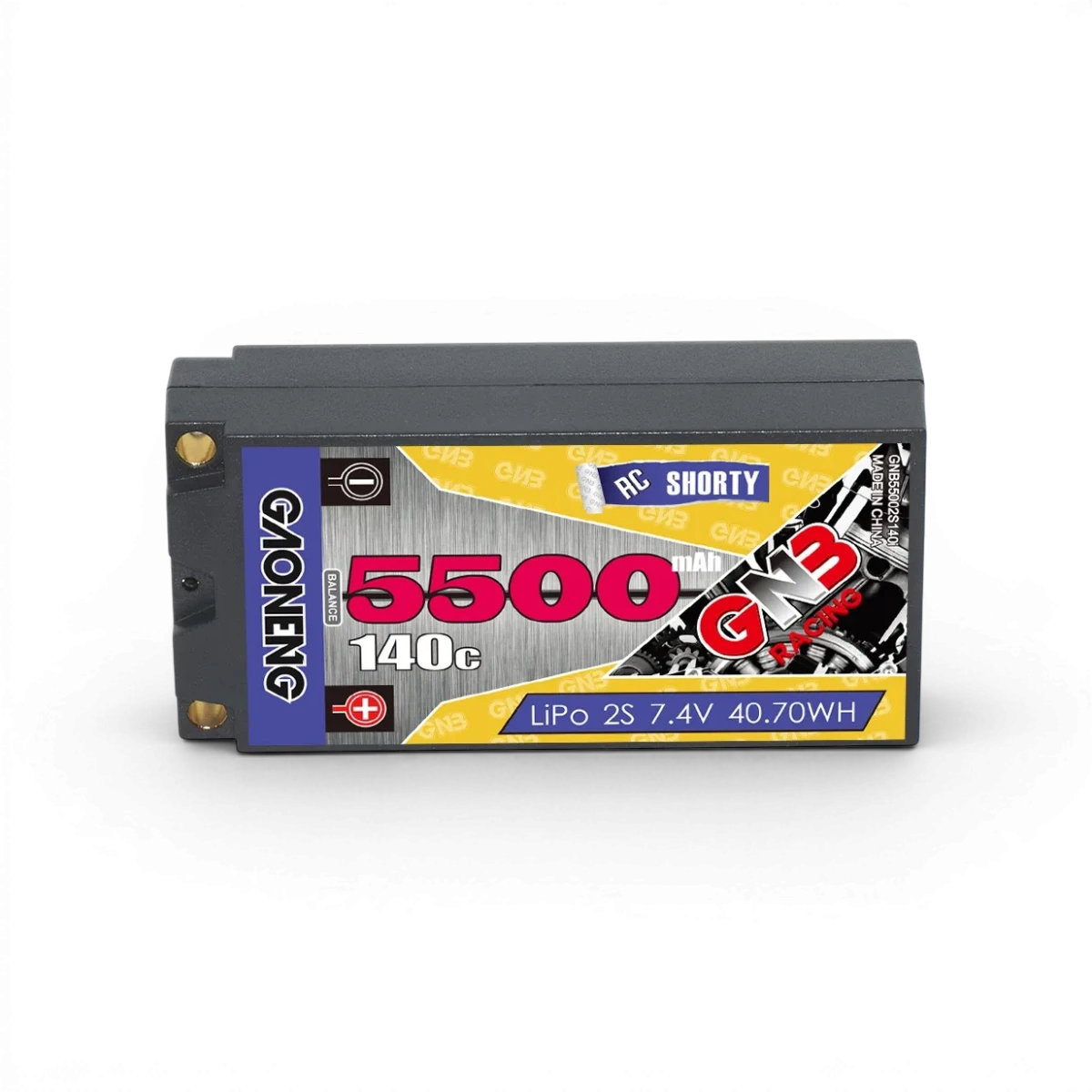 batterie Lipo 7.4V 5500mah 140C short - GAONENG - DriftParadiZ