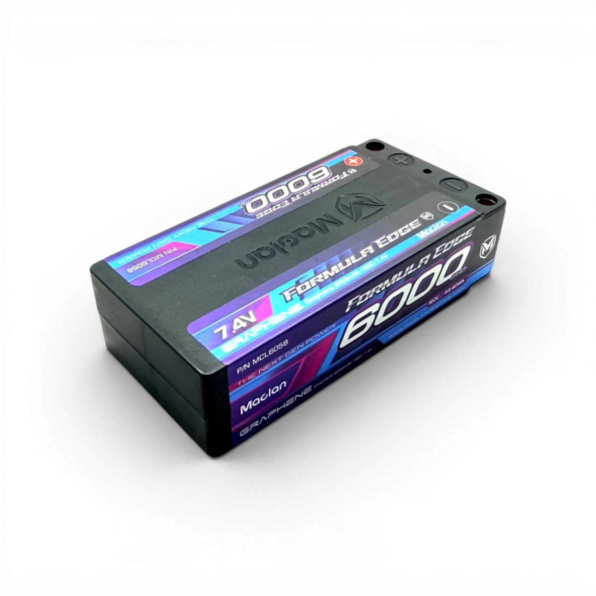 Batterie Lipo Formula Edge 160C 7.4V Shorty 6000mAh de la marque Maclan, pour électronique RC.