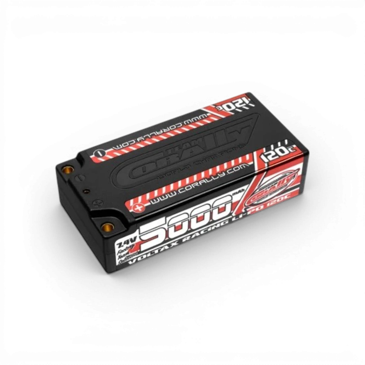 Batterie Lipo Voltax 7.4v 120C 5000mah 2S Shorty - CORALLY - DriftParadiZ