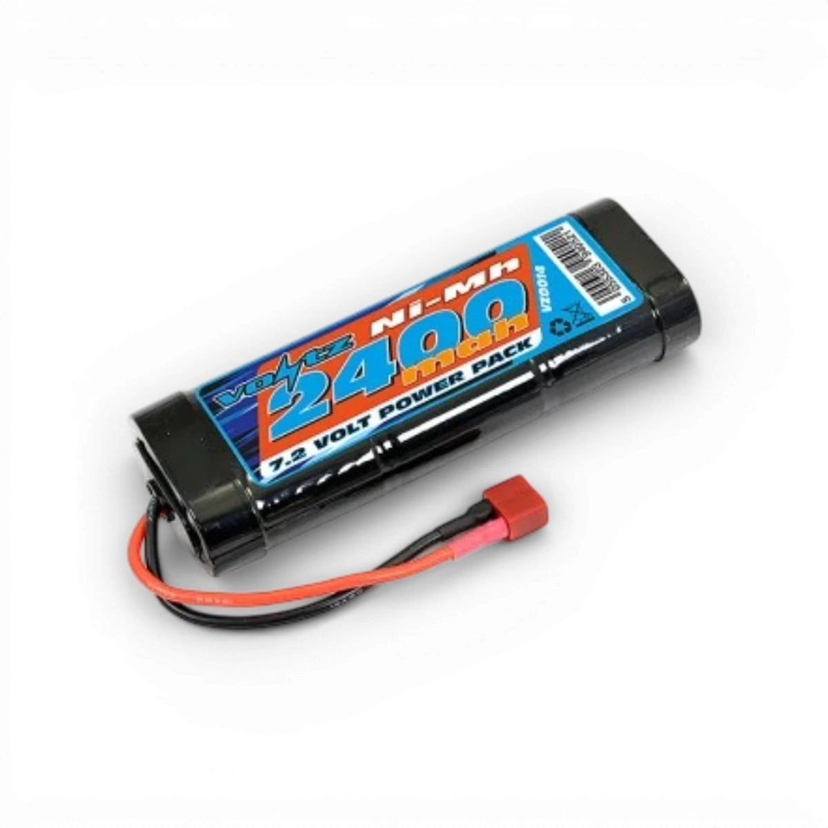 Batterie NIMH de 2400mAh de la marque Voltz, composant électronique pour appareils rechargeables.