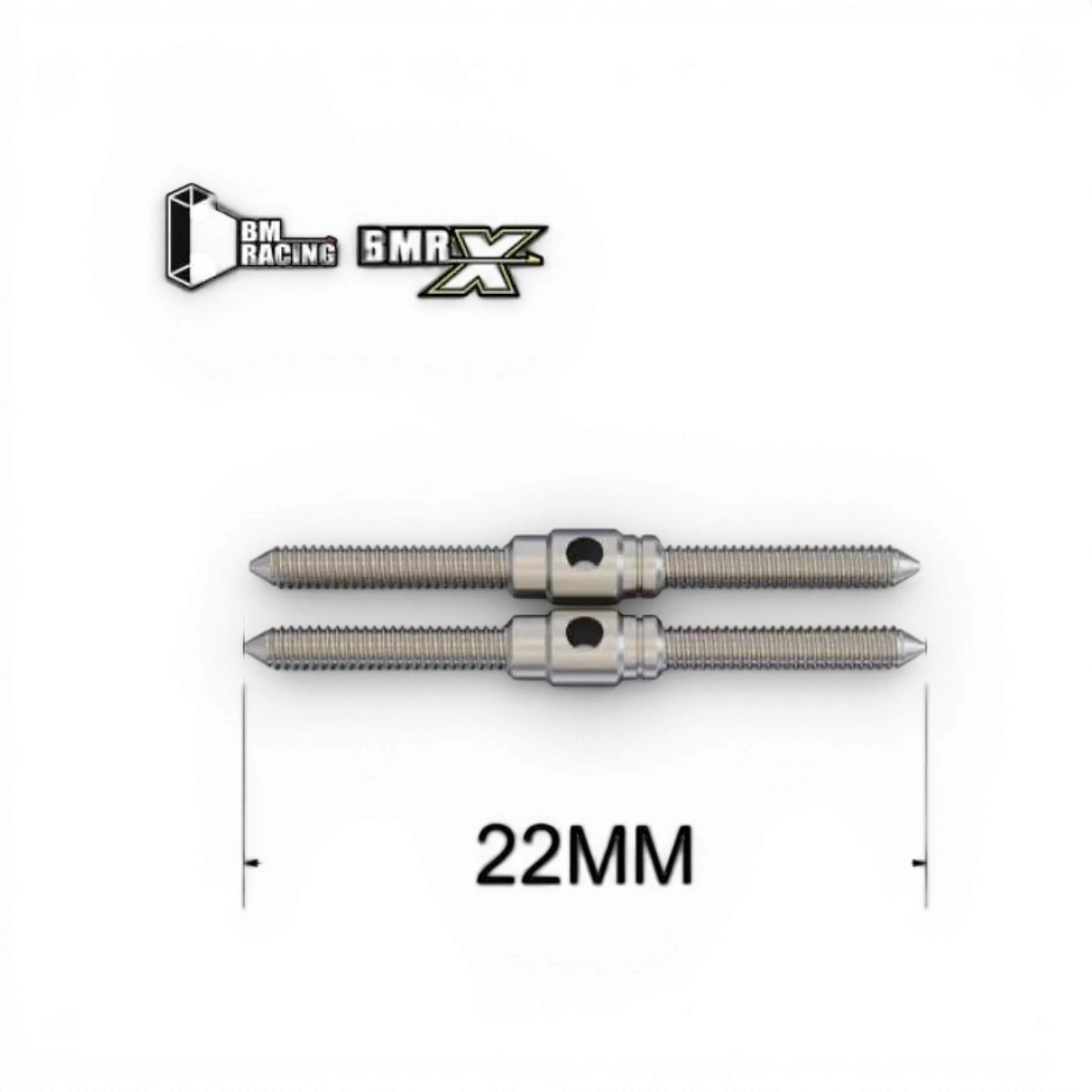 Biellettes de 22mm BM Racing pour voiture RC 1/24, pièce de rechange pour drift et modélisme, visible en bleu.