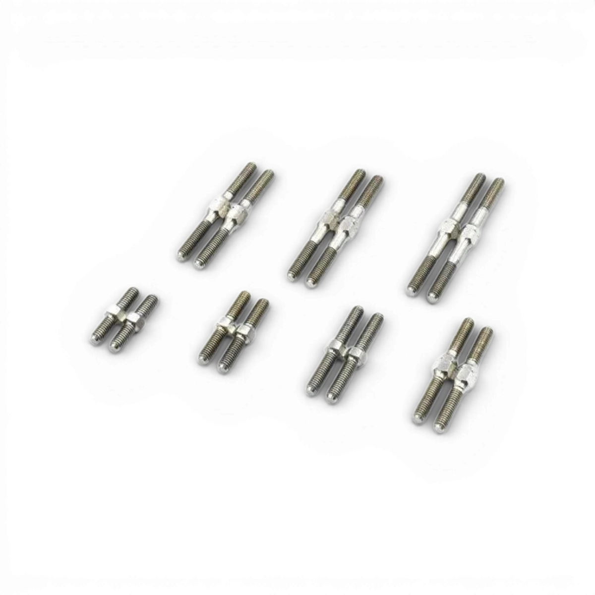 Biellettes en titane de 40mm pour pièces détachées, de la marque Team Reve D, avec finition en titane brillante.