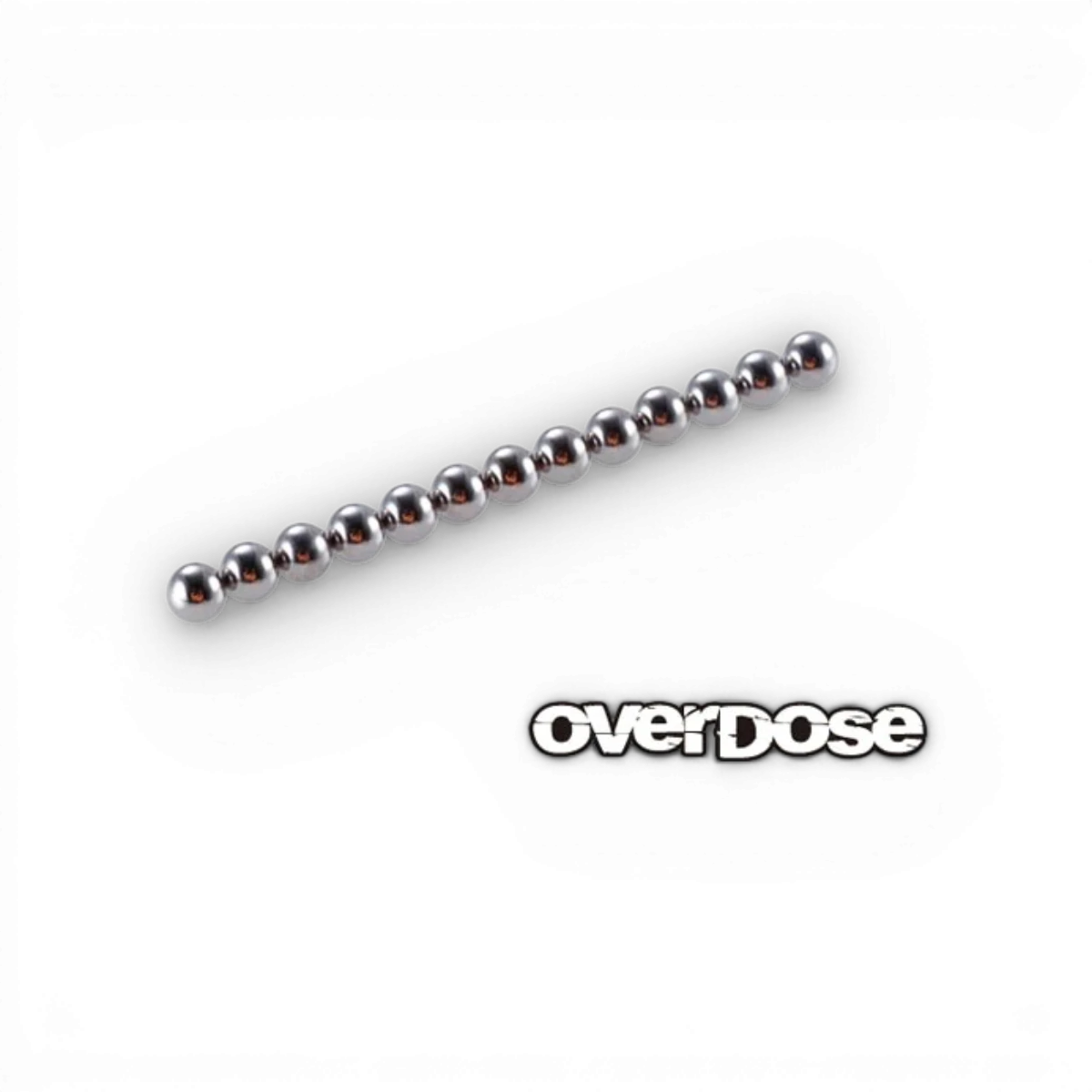 Billes différentiel de 2,4 mm pour pièces détachées Overdose, visible en détail dans l'image.