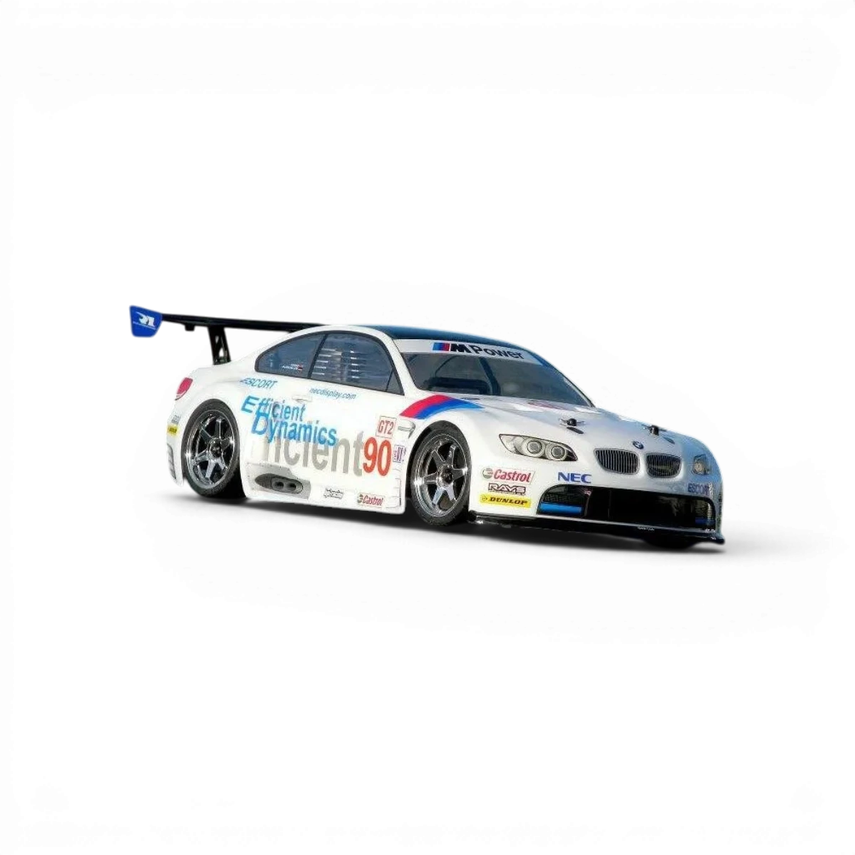 Modèle de carrosserie BMW M3 GTS E92 de la marque HPI, détaillée avec finition réaliste et peinture sportive
