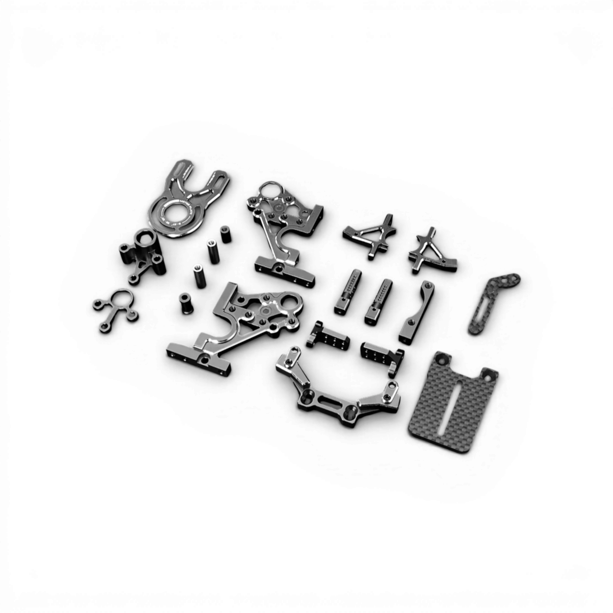 Boîte de transmission en aluminium pour RDX, marque TEAM AD, vue en détail pour voiture de drift.