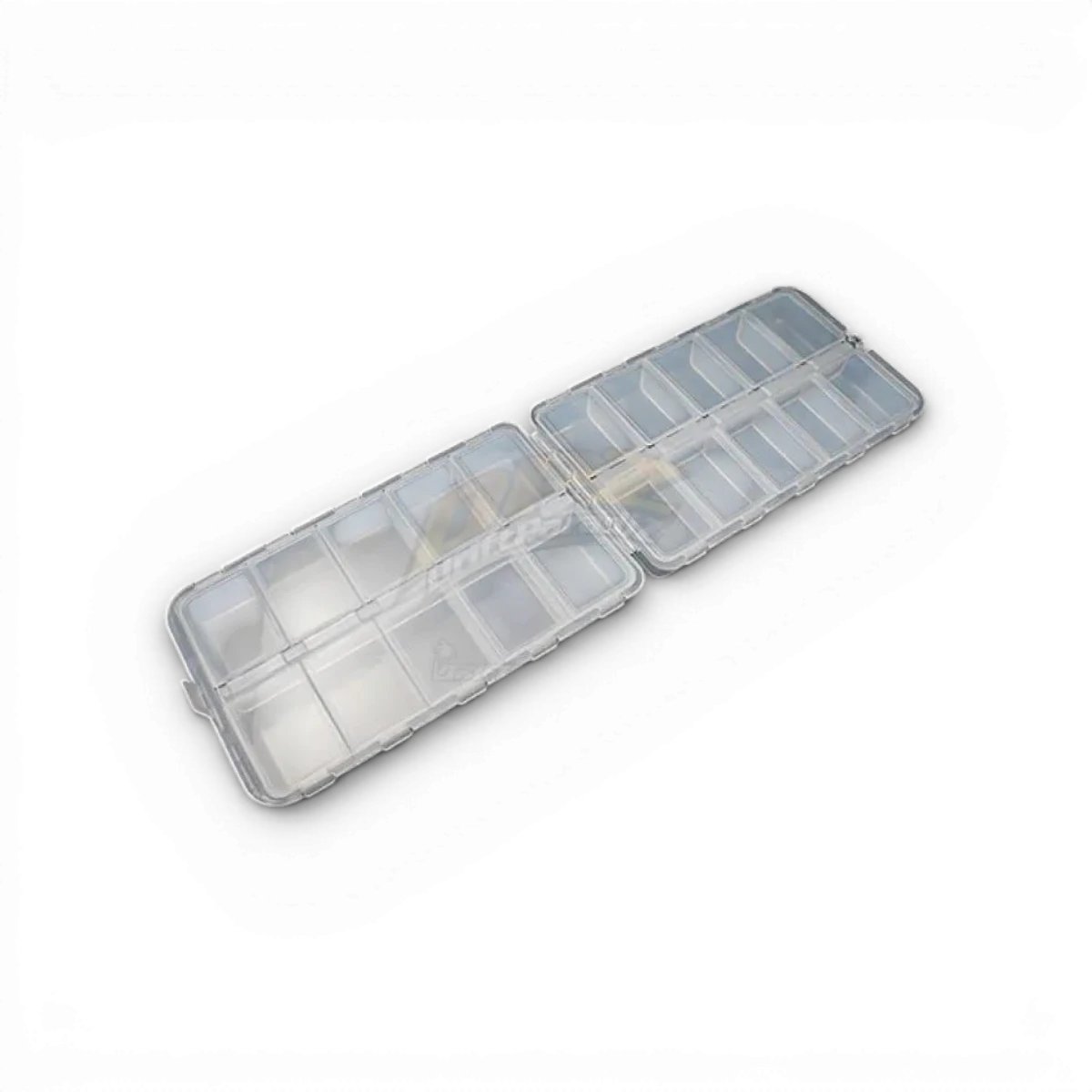 Boîte de rangement double face Yeah Racing en plastique, pratique pour organiser outils et accessoires.