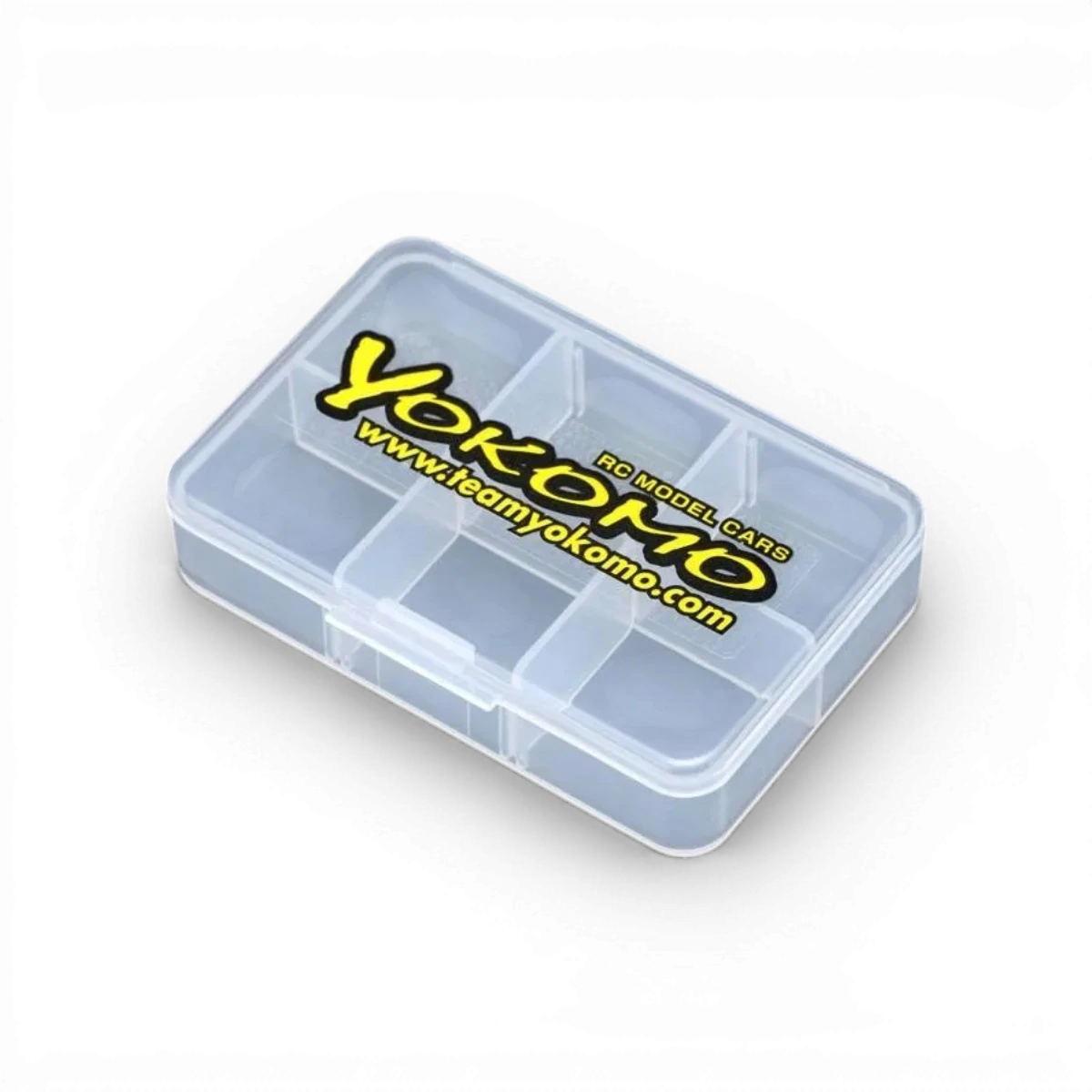 12 boîtes en accessoires Team Yokomo 59x87x22 cm pour rangement ou organisation, image montrant plusieurs boîtes empilées.