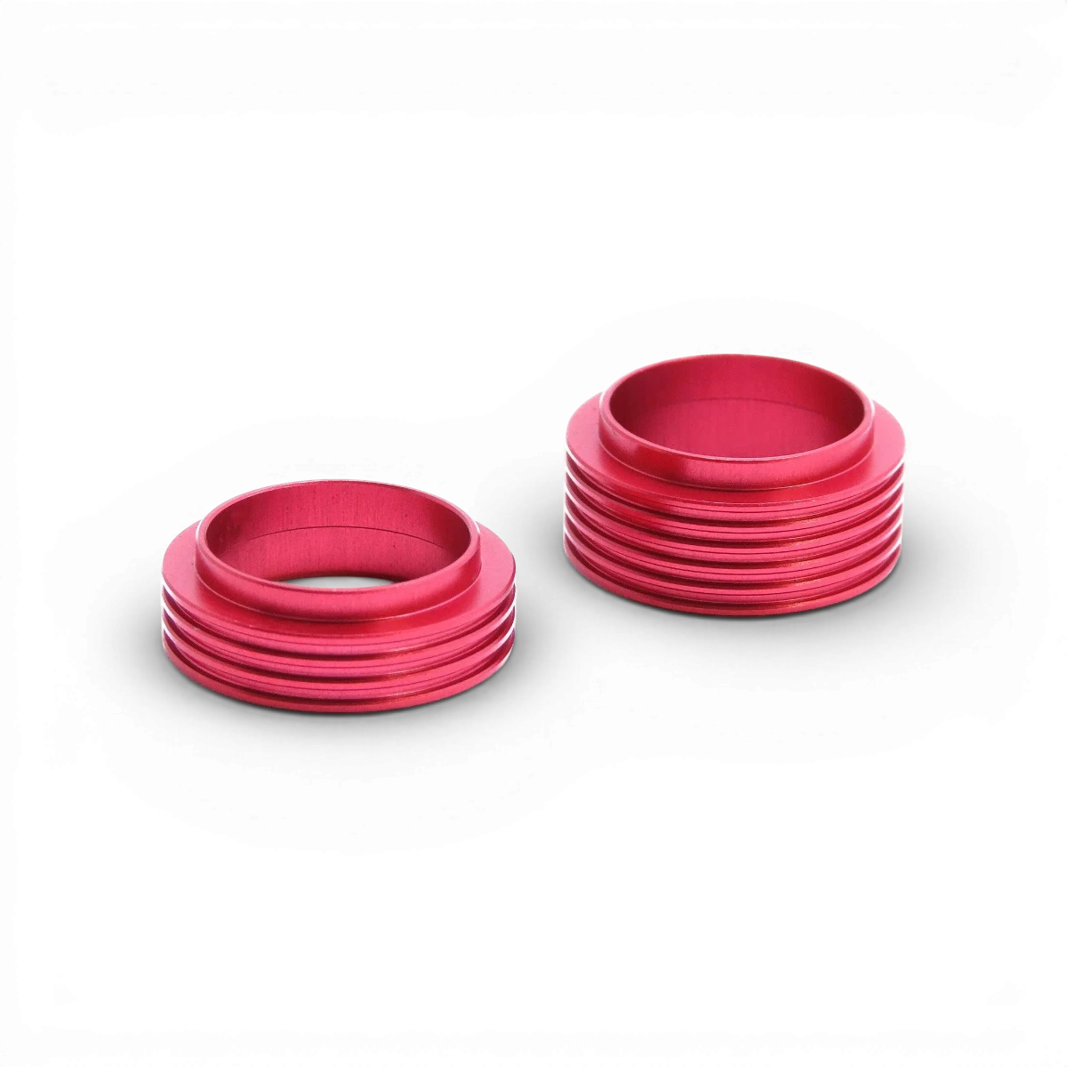 Boosteur de précharge d’amortisseur Wrap-UP Next de 6mm, montre le dispositif installé sur un amortisseur de voiture de drift.