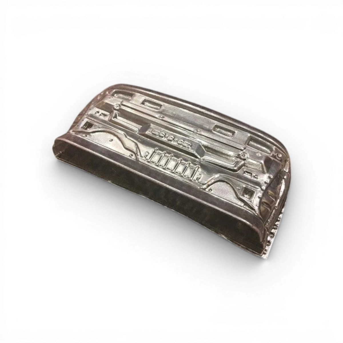 Pare-chocs arrière Boss S14 pour carrosserie Aplastics RC, vue détaillée du bumper sous la voiture.