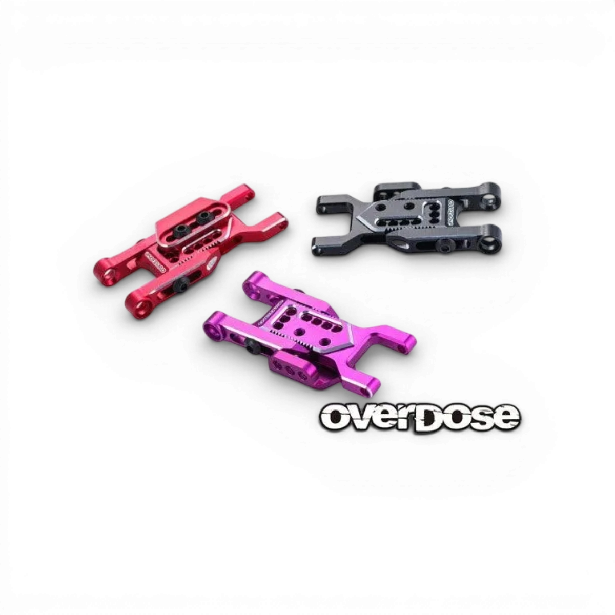 Bras de suspension arrière réglable en aluminium Type-3 pour OD, pièce détachée pour véhicule Overdose, robuste et léger.