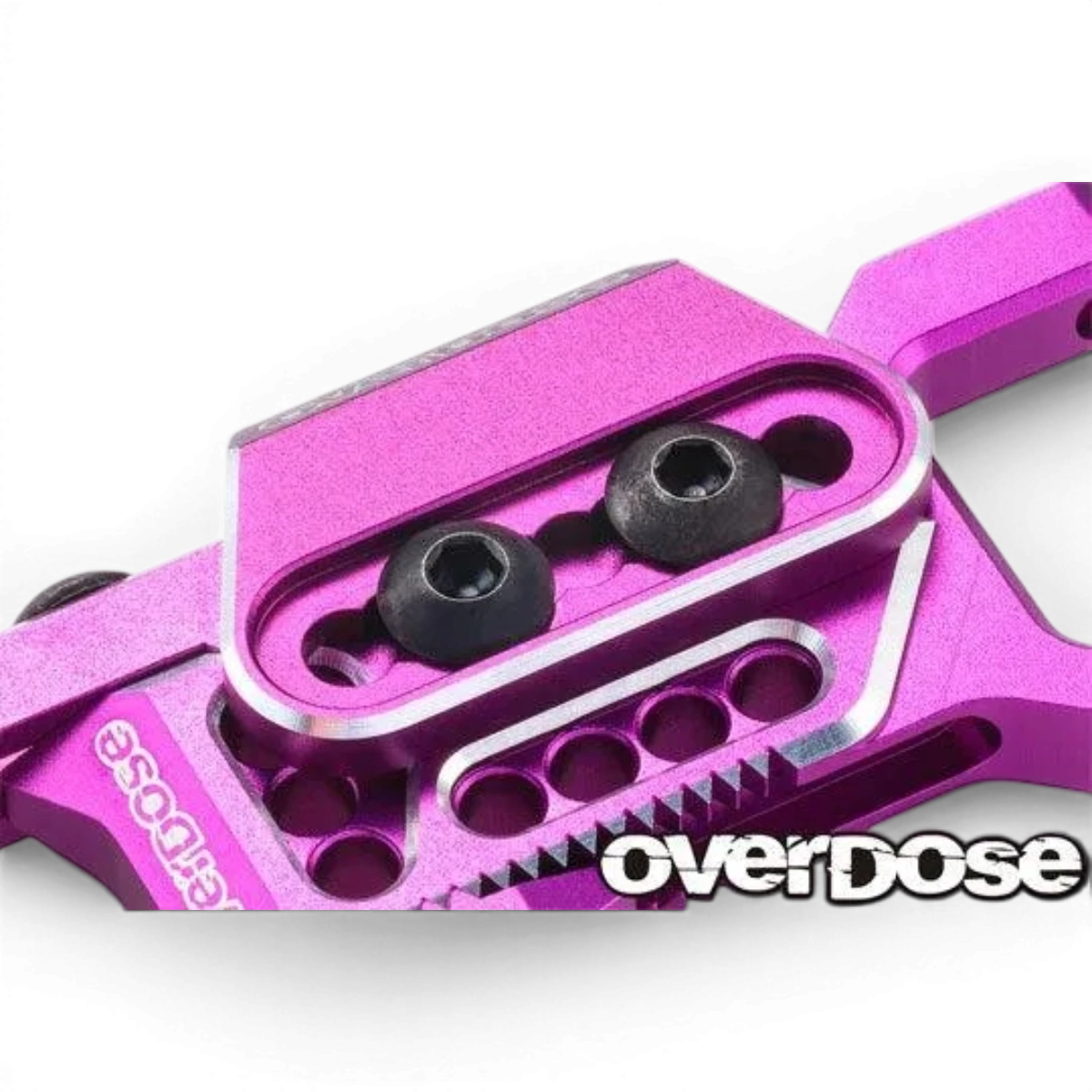 Bras de suspension arrière réglable en aluminium Type-3 pour OD, pièce détachée Overdose, visible en vue de détail.